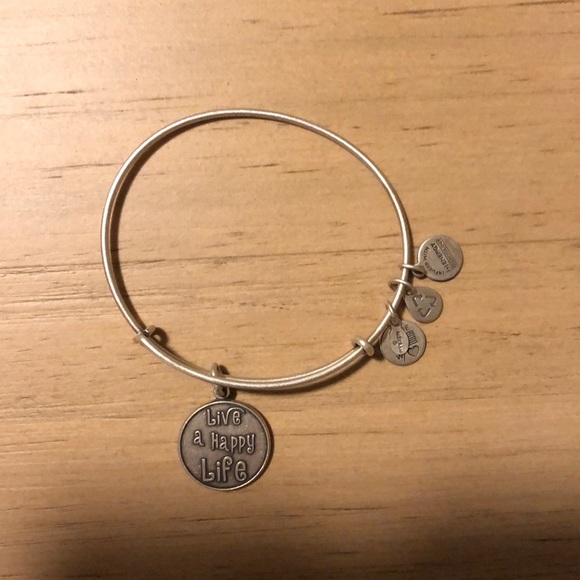 Alex and Ani | Jewelry | Alex And Ani Live A Happy Life Bracelet | Poshmark